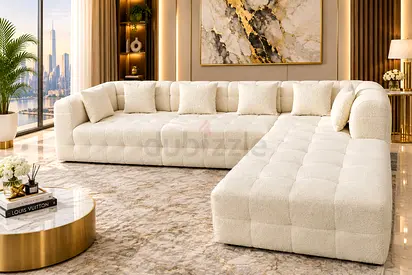 Premium Fabric Corner Sofa
Beautiful premium fabric corner sofa featuring a soft-touch finish, wide
