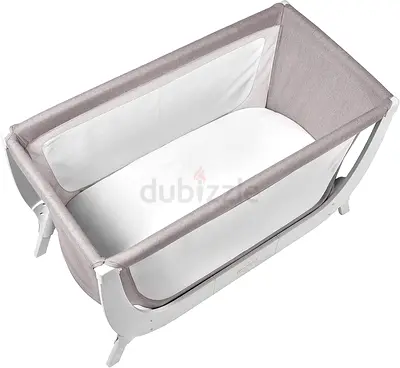 Light grey bedside bassinet / cradle - good condition
