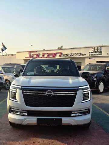 Nissan Patrol LE Platinum City 3.5l Twin turbo petrol A/T 4WD SUV White Inside Tan GCC 2026
