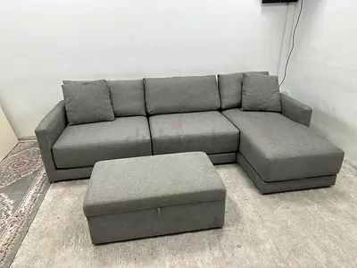 As perfect condition crate&barrel lshape sofa