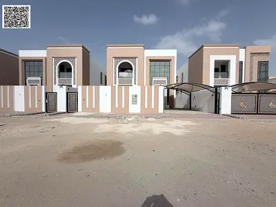 Villa for sale in Al Muwaihat 3 - Ajman | 5 master bedrooms | 2 living rooms | Spacious courtyard | Air conditioning included