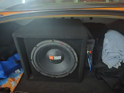 JBL 10" Car Subwoofer in Enclosure with Amplifier (Used)