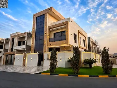 6-bedroom master villa with a private pool for sale in Al Zahia – Freehold, registration fees included.