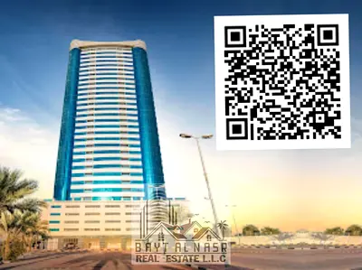 شقة غرفتين للإيجار | برج كونكرور، عجمان | 1,600 قدم² | إطلالة مفتوحة