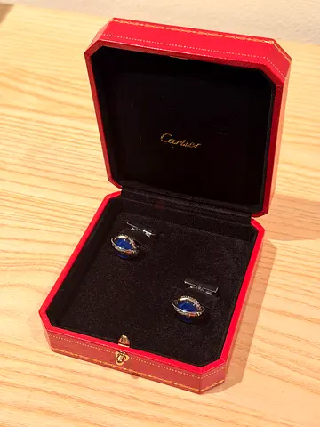 Cartier blue stone cufflinks OP 3900
