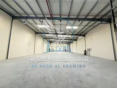 9,000 Sq. Ft. Warehouse for Rent in Al Sajaa | Main Road | High Ceiling | 40 kW | Office & Storage