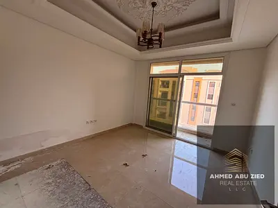 Master bedroom, living room, majlis, 2 bathrooms, wall closets, balcony with open view, central A/C, gym, and swimming pool. One month free, flexible