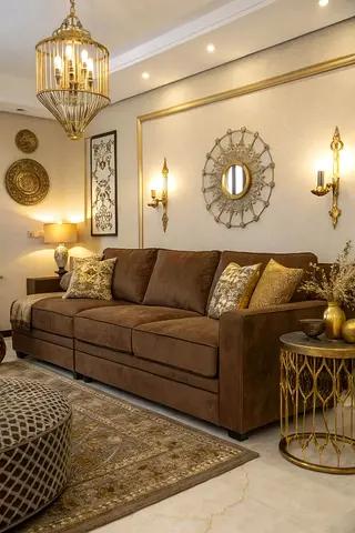 Stylish cozy 3 seater sofa with soft seater