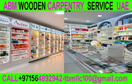 Wooden Racking Shop Decoration Work Dubai in Ajman Sharjah UAE