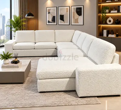 Large U-Shape Family Sofa
Large U-shape family sofa offering generous seating space and a comfortab