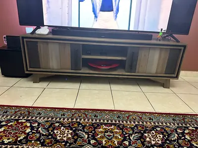 Tv console with matching coffee table