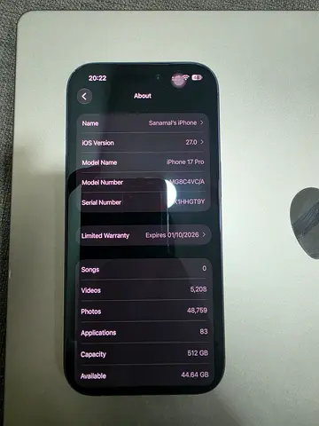 iPhone 17 pro 512 GB Deep blue