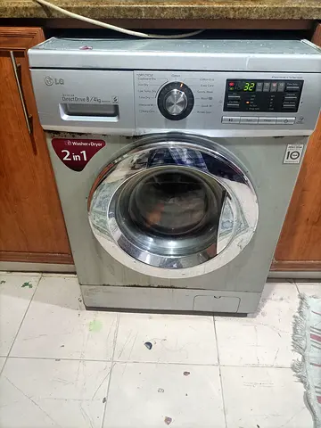 Used LG Front Load Washer 7kg - Silver, Working Condition