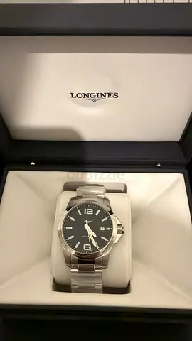 Longines Men's Conquest Quartz Watch with Black Dial original price 3800 unwanted gift