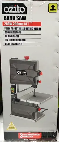Ozito 250W Bandsaw 200mm Throat, 80mm Cut Depth