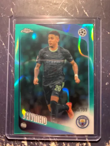 Savinho Topps Chrome Aqua /199 – Manchester City