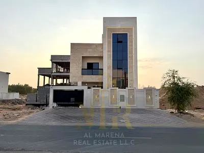 Villa for Sale in Al Helio 2 – Ajman | 6 Master Bedrooms | Two Floors + Roof | Registration Fees Included