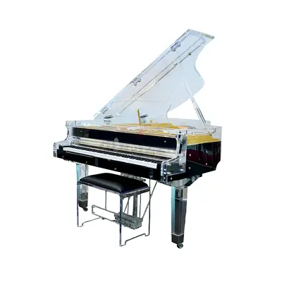 STEINER Crystal Grand Piano HG-168A – Black Crystal Edition