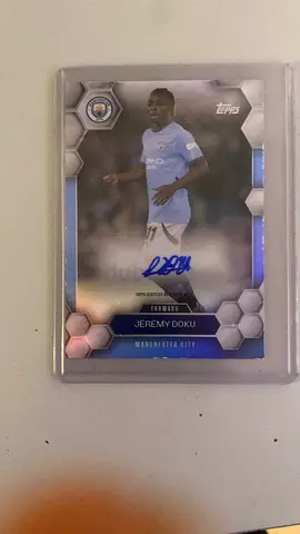Jérémy Doku Manchester City Topps FC Autograph Card – Hand Signed