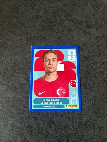 Panini Sticker - Kerim Yildiz (Turkey) Football Sticker