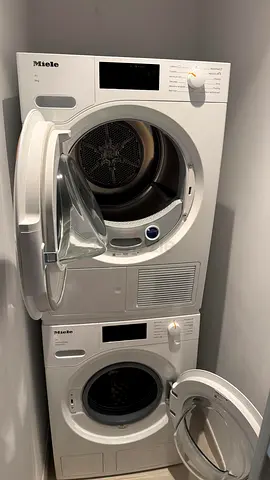 Miele 8 Kg W1 Front Load Washing Machine + 8 Kg T1 Heat Pump Dryer