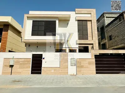 🏡✨ فيلا سوبر ديلوكس للإيجار في الياسمين – عجمان ✨🏡  📍 موقع مميز جدًا في منطقة الياسمين – مقابل منطقة الرحمانية بالشارقة  🌟 فيلا بتصميم عصري راقٍ و