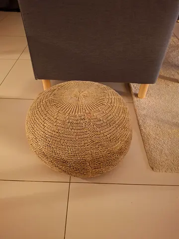 Ikea pouf beige