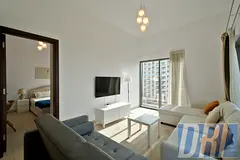 Furnished 1BR Hotel Apartment | City & Skyline View | Azizi Berton Al Furjan