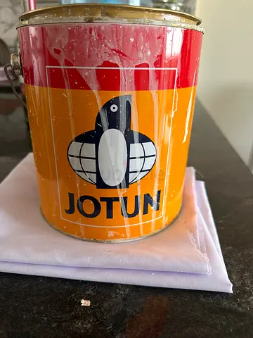 Jotun paint can - used only little, full box available, white color.