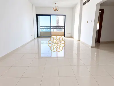 Lahwish big 2 bhk just 40k big balcony open view ready to move near dubai
