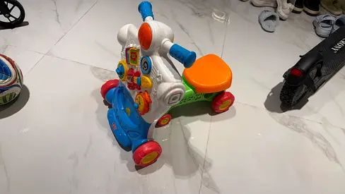 Bright Interactive 2-in-1 Baby Walker and Ride-On - Good Condition