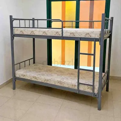 Metal Bunk Bed with Two Mattresses - Good Condition