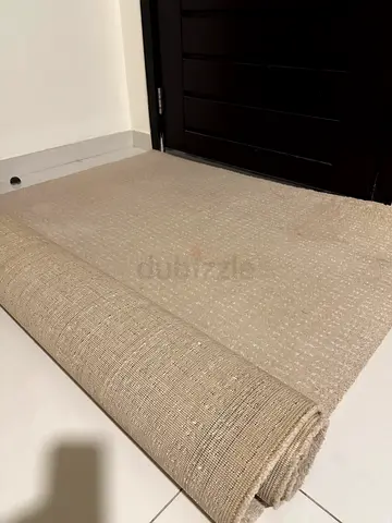 Beige Neutral Area Rug - Good Condition, 2.5m x 1.6m (approx)