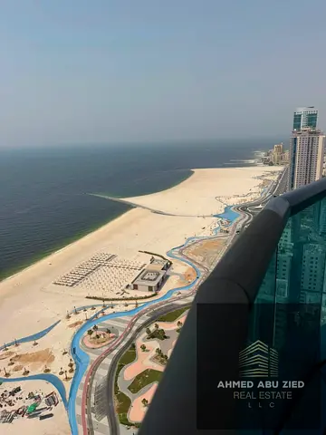 # 2-Bedroom Apartment for Sale in Corniche Residence – Ajman | Full Sea View | AED 1,100,000