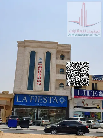 استوديو مطبخ منفصل مميز للإيجار على شارع الشيخ عمار مباشرة في الروضة – عجمان، موقع حيوي وسعر فرصة لا يتكرر