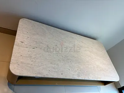 Panorama Marble Open Storage Coffee Table (132cm)