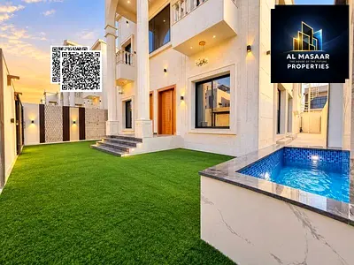 The villa of your dreams in the heart of Ajman, close to amenities; includes electricity, water, and air conditioning—freehold ownership.