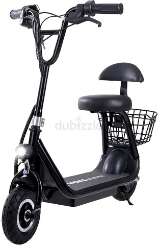 36V Kids Electric Scooter With Seat LED Light