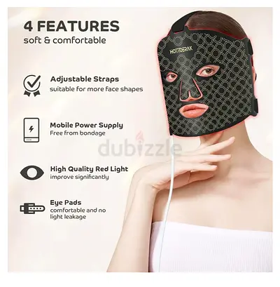 Hottoerak LED Red Light Mask, LED Red Light Mask