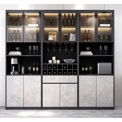 Modern Minimalist Wine Cabinet and Display Sideboard