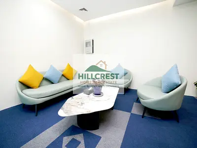Seaview Serviced Office with Ejari All inclusive Next to Emirates Towers Metro SZ ROAD