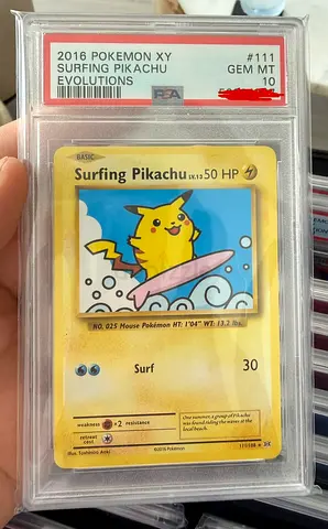 2016 Pokemon XY Surfing Pikachu PSA 10 Graded Card