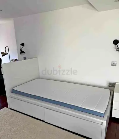 IKEA malam bed with mattress 90x200cm
