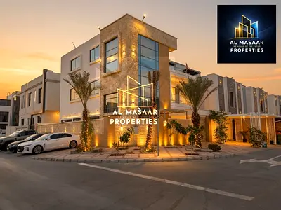 Luxury villa for sale, fully furnished, featuring a swimming pool and a rooftop terrace. The price