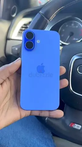 Blue iPhone 16 -(Good Condition) - 128gb - Health 87 - with box & charger & more than 10 covers