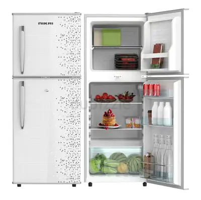 Nikai 170 L like brand new condition double-door fridge, compact top freezer