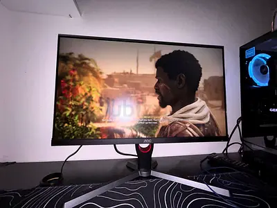 MONITER AND GAMING PC