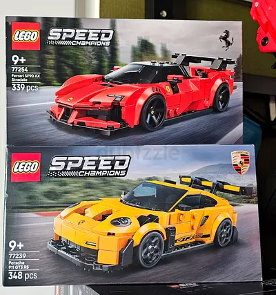 LEGO Speed Champions Ferrari SF90 (77254) & Porsche 911 (77239)