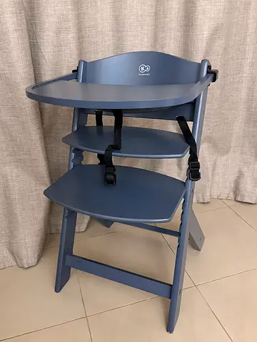 Kinderkraft Adjustable High Chair with Tray – Dark Blue,6 months to 10 years old( MOVING OUT SALE)