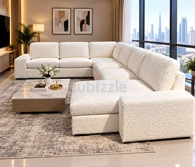 Designer U-Shape Sofa
Designer U-shape sofa with an elegant modern profile, generously padded seat
